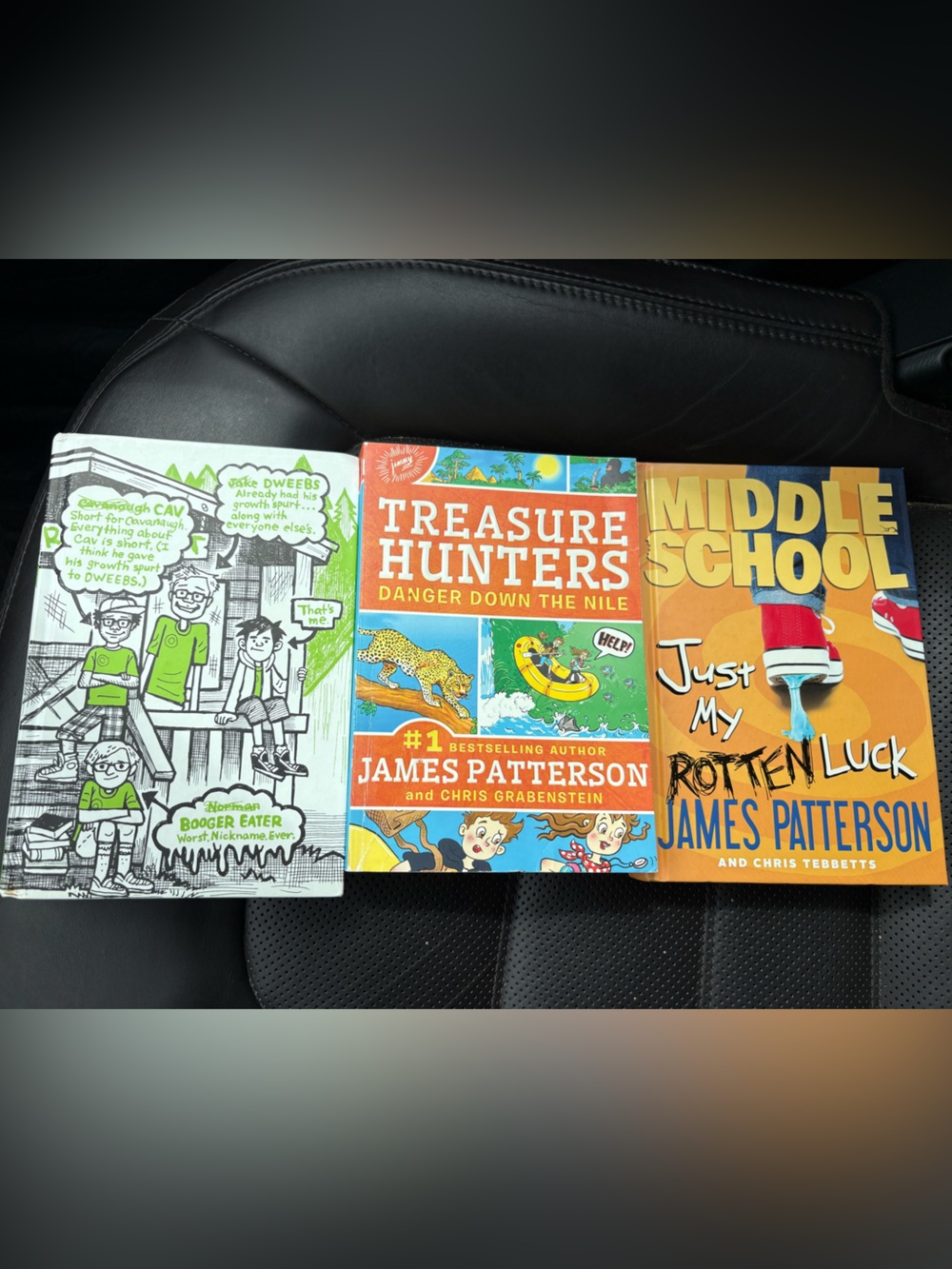 James Patterson Middle School & Treasure Hunters Kids Book Bundle